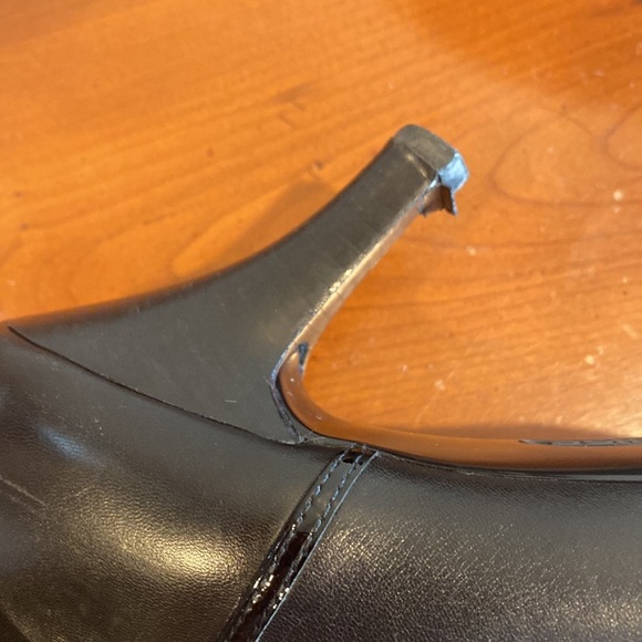 Sofft Black Pointed Toe Leather Booties with buckle detail 9.5 - Picture 6 of 12